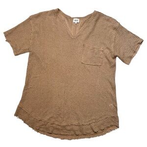 BKE Women's Tan Textured Top XL